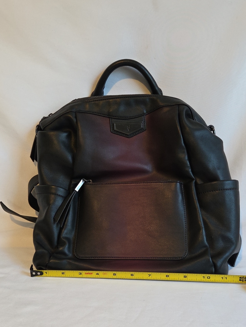Simply Vera Vera Wang Black Faux Leather Backpack